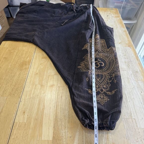 Kathmandu Imports Harem Pants Festival Drop Crotch Fairy Grunge Rave Hippy EUC - Picture 11 of 11